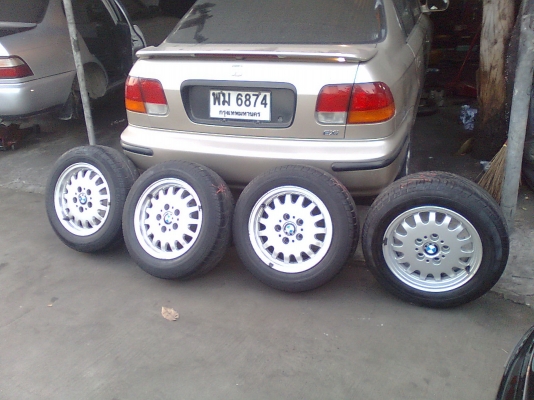 ขายแม็กบีเอ็ม 5 รู พร้อมยางสภาพดี 3900 บาท