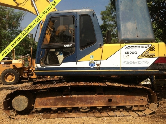ขาย Kobelco SK200 Mark 3 สภาพร้อมเช็คระบบไฟเรียบร้อยแล้ว สนใจติดต่อ ท่าม่วง แทรกเตอร์ 081-3030788, 0851746828