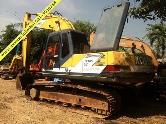 ขาย Kobelco SK200 Mark 3 สภาพร้อมเช็คระบบไฟเรียบร้อยแล้ว สนใจติดต่อ ท่าม่วง แทรกเตอร์ 081-3030788, 0851746828