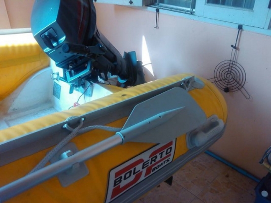 ขายเรือยางท้องไฟเบอร์ ยามาฮ่า 15แรง หางสั้น(55,000)