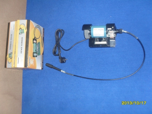 เครื่องมอเตอร์หินเจีย เล็ก 75x22 มิล ปรับความเร็วได้ 0-10000 รอบ พร้อมสายต่อดอกสว่านงอได้