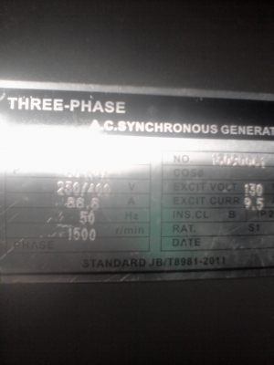 ขายเครื่องปั่นไฟใหม่นำเข้า ASHITA-50 KVAราคา185000บาท(0801153032)