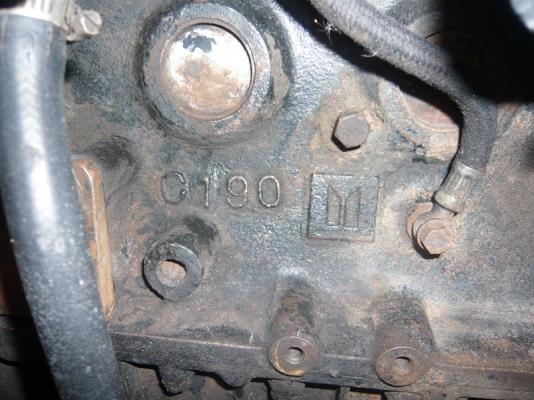 ขายเครื่องยนต์ดีเซล ISUZU C190