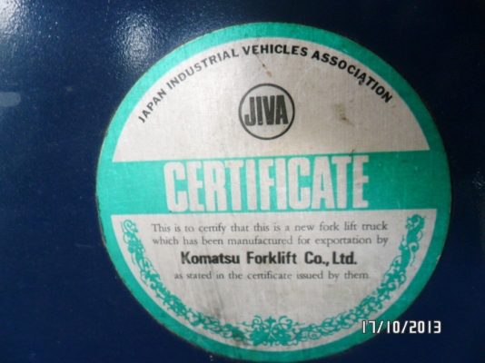 ขายด่วนFORKLIFT-KOMATSU:FD25-12งาฮิ้งฟอร์คเสา4เมตรล้อคู่ราคา390000บาท