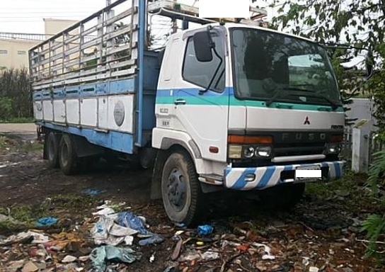 ขาย Mitsu สิบล้อเพลาเดียวเครื่อง HO7C คอกสูงพร้อมใช้ครับ 088-4501277