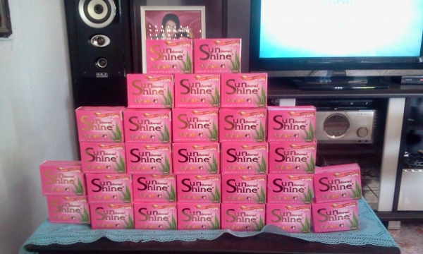 สบู่สมุนไพรซันชายน์ ผิวขาวใส เห็นผลภายใน 2 สัปดาห์ (สั่งเยอะมีส่วนลดอีกนะจ๊ะ)