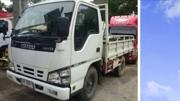 4ล้ออีซูซุNKR ทะเบียนไม่ติดเวลา