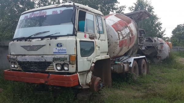 ขายด่วนรถโม่ปูนสิบล้อสองเพลาโม่ได้สองลูกมีใบซื้อขายZMเครื่อง6D16โม่ตรงอุปกรณ์ครบขายตามสภาพรีบจองเลย0801515451