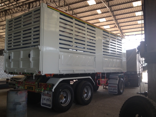 พ่วงดั๊มพ์3เพลา ยาว 7.00เมตร คอกเกษตร 1.80-2.20เมตร