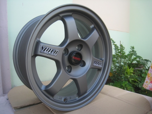 ขายล้อแม็กใหม่ TE37 15"x7" et38 4รู100 สีเทาด้าน พร้อมจุ๊ป Rays 1 ชุดครับ สนใจติดต่อเล็กคลองสามครับ (081-3747940)