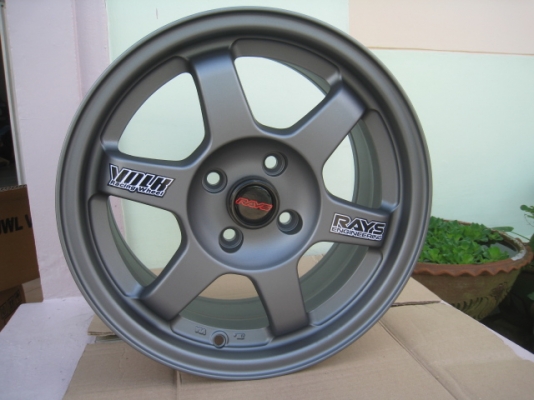 ขายล้อแม็กใหม่ TE37 15"x7" et38 4รู100 สีเทาด้าน พร้อมจุ๊ป Rays 1 ชุดครับ สนใจติดต่อเล็กคลองสามครับ (081-3747940)