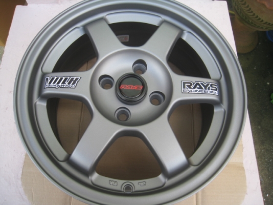 ขายล้อแม็กใหม่ TE37 15"x7" et38 4รู100 สีเทาด้าน พร้อมจุ๊ป Rays 1 ชุดครับ สนใจติดต่อเล็กคลองสามครับ (081-3747940)