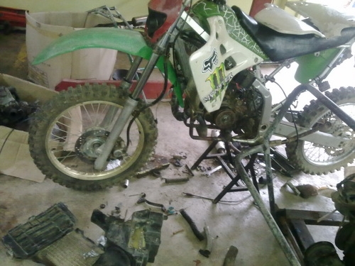 ขายโปรเจค kx125 ซุปเปอร์คัพ  ถูกๆๆ ไม่มีเวลาทำต่อ