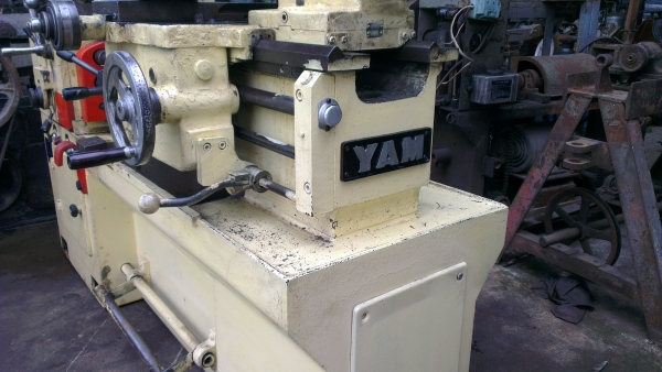 Sell> แท่นกลึงมือสอง Yam 4 ฟุต 3 เพลา มีเบลค ไฟบ้าน 220V ครับ เครื่องพร้อมใช้