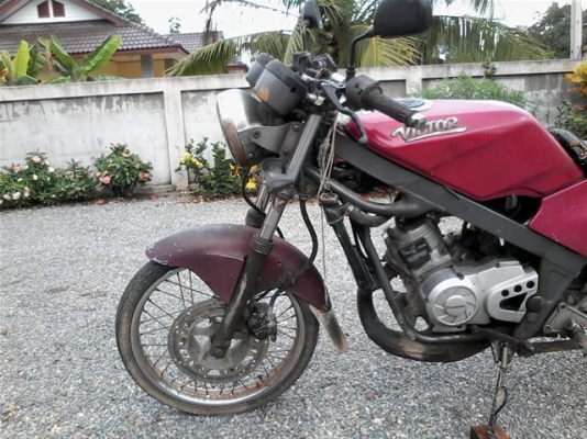 ขายคาวาซากิวิคเตอร์ท้ายแบนเล่มทะเบียน(กำลังตามชุดโอน)เครื่องพอใช้ ขาย 5900 บาท