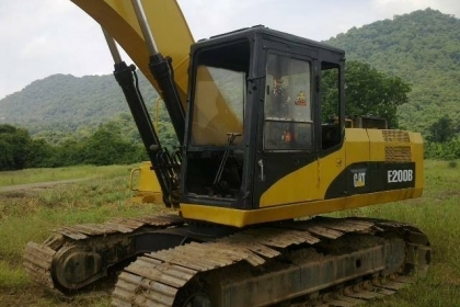 ขายรถแบ็คโฮ CAT E200B   โซ่ดี เครื่อง 6D15 turbo เอกสารสัญญาซื้อขาย