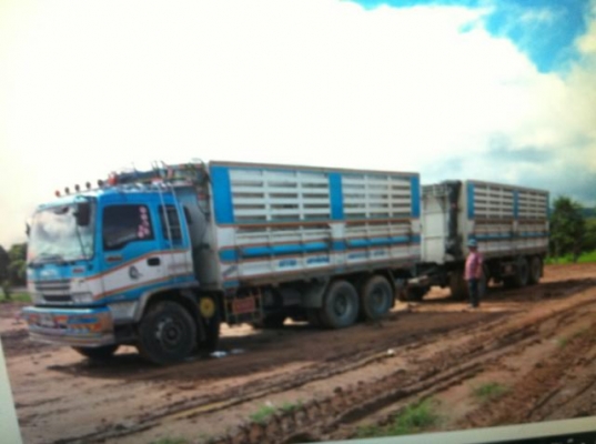 ขายรถ 22 ล้อพ่วงแม่-ลูกดัมพ์ ISUZU DECA 320 ปี 2550 ลูกพ่วง 3 คานแท้กระบะเหล็กสามมิตรคอกเกษตร ยางใหม่ทุกเส้น ราคา 2800000