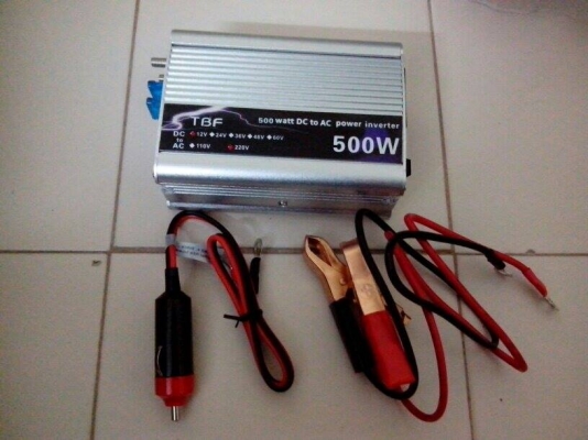 กล่องแปลงไฟ12V(DC)เป็น220V(AC) กล่องแปลงไฟ12V(DC)เป็น220V(AC)