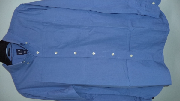 เชิ๊ตแขนยาว GAP สีฟ้า สภาพใหม่