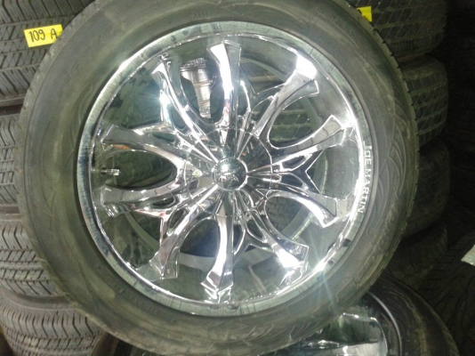 แม็กพร้อมยาง ขอบ 20 265 50 ปี 12 สวยๆ 6รู139