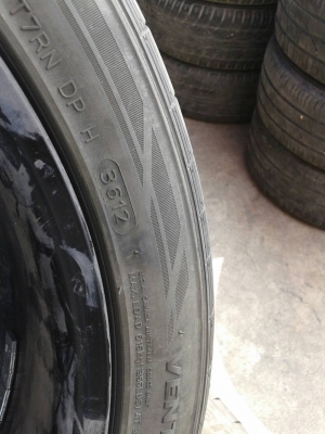 แม็กขอบ 17 4รู100 พร้อมยาง 215 45 17 สัปดาห์ที่ 36 ปี 12 1ชุด