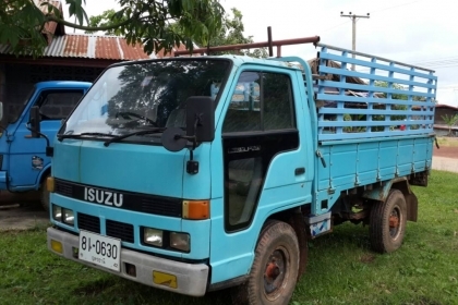 ISUZU NKR ELF88 เกียรยาว ยกหัวได้ เพาเวอร์ มี 2คันให้เลือก สีส้มห้างแท้ปี 33 เกียรยาวพร้อมหลังคาโดยสาร