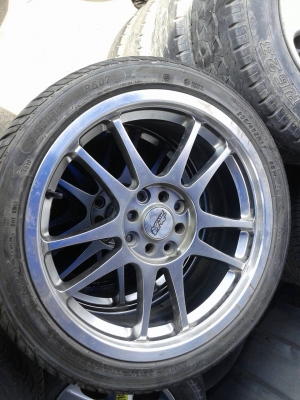 แม็กขอบ 17  4รู100  114  พร้อมยาง 205 45 17 ปี 10