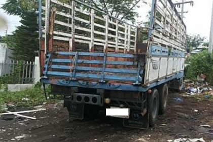 ขาย Mitsu สิบล้อเพลาเดียวเครื่อง HO7C คอกสูงพร้อมใช้ครับ 088-4501277