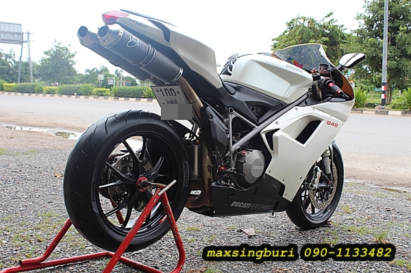 แม็กสิงห์บุรี//DUCATI 848 ปี2008 สภาพหล่อรถออกศูนย์ พร้อมทะเบียน มีของแต่ง ถูกๆ 580000 ด่วน