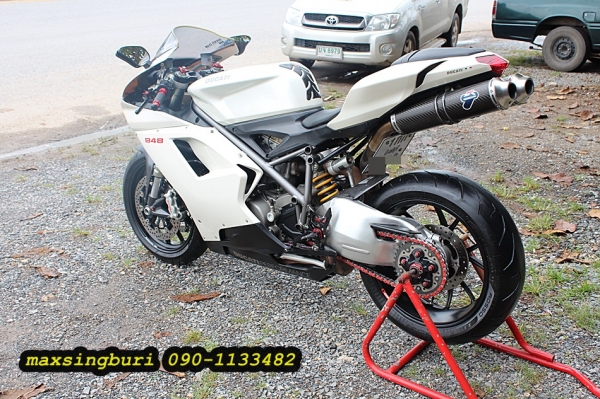 แม็กสิงห์บุรี//DUCATI 848 ปี2008 สภาพหล่อรถออกศูนย์ พร้อมทะเบียน มีของแต่ง ถูกๆ 580000 ด่วน