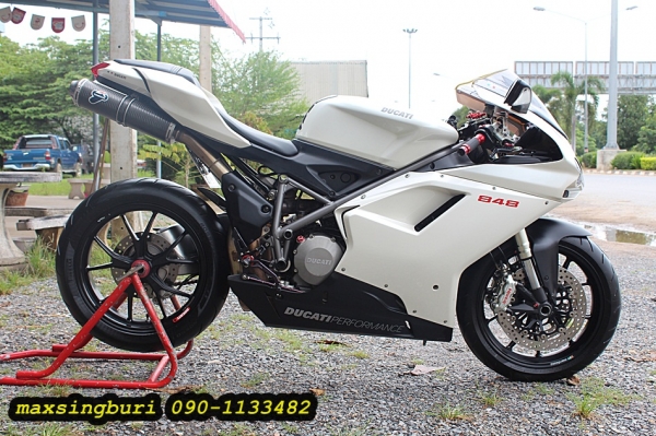 แม็กสิงห์บุรี//DUCATI 848 ปี2008 สภาพหล่อรถออกศูนย์ พร้อมทะเบียน มีของแต่ง ถูกๆ 580000 ด่วน