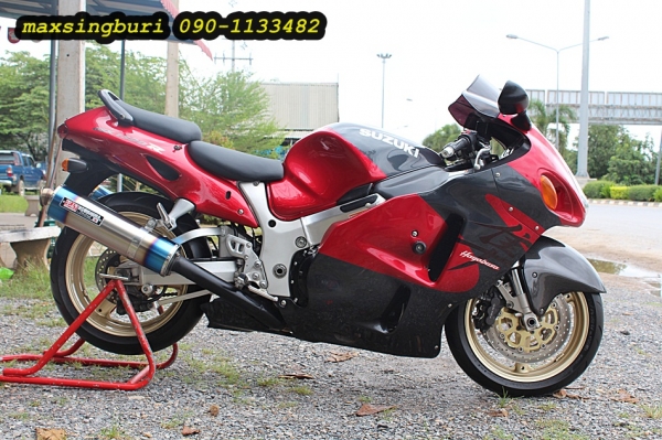 แม็กสิงห์บุรี//SUZUKI HAYABUSA 1300CC ปี2000 สภาพสวยๆ ท่อแต่งคู่ อินวอยพร้อม สรรพาสมิตร 219000