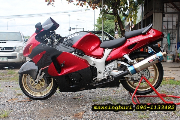แม็กสิงห์บุรี//SUZUKI HAYABUSA 1300CC ปี2000 สภาพสวยๆ ท่อแต่งคู่ อินวอยพร้อม สรรพาสมิตร 219000