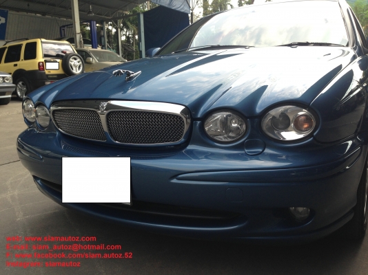 JAGUAR - X-TYPE - 2.5 V6 AT ปี2003 สีฟ้า เกียร์อัตโนมัติ เครื่องเบนซิน 2500cc JAGUAR - X-TYPE - 2.5 V6 AT ปี2003 สีฟ้า เกียร์อัตโนมัติ เครื่องเบนซิน 2500cc