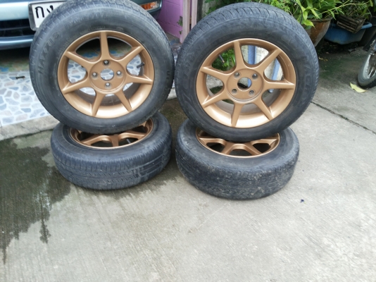 ขายถูกๆครับแม็กขอบ14พร้อมใช้..4รู100...4วง