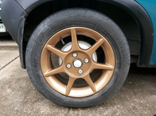 ขายถูกๆครับแม็กขอบ14พร้อมใช้..4รู100...4วง