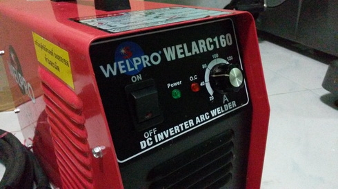 เครื่องเชื่อมระบบอินเวอร์เตอร์ยี่ห้อ เวลโปร ขนาด160Aพร้อมใช้งานครับ