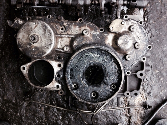 4BD ฝาหน้า(รุ่นปั้มแถว) อะไหล่รถยนต์ เครื่องยนต์ มือ2