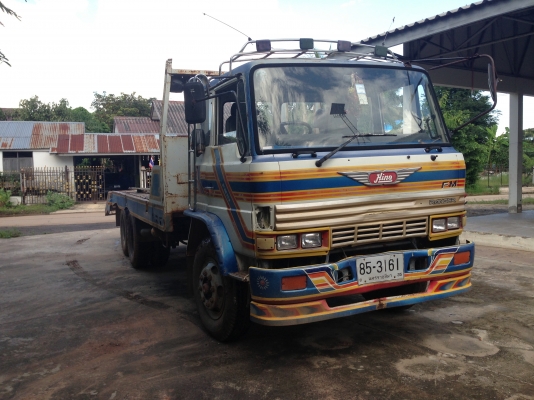 ขายรถ 10 ล้อ 2 เพลา มีภาพวีโอ เจ้าอินทรีย์ HINO - FM17 เทรนเลอร์บรรทุกรถแบคโฮ 200 เครื่องEH-700 รถสภ