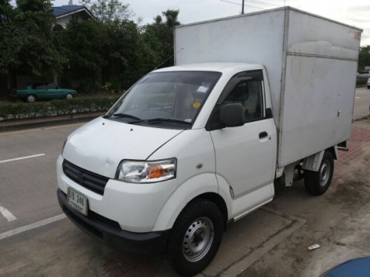 Suzuki carry บรรทุก แก๊สหัวฉีด ตู้บรรทุกเรียบร้อย