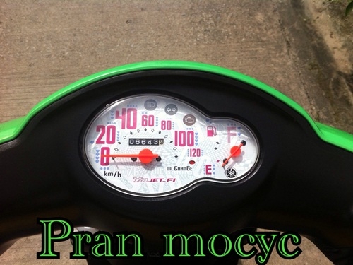 ขายyamaha fiore สีเขียวดำ ปี2555