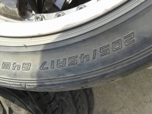 แม็กขอบ 17x7  4รู100 114  พร้อมยาง 205 45 17