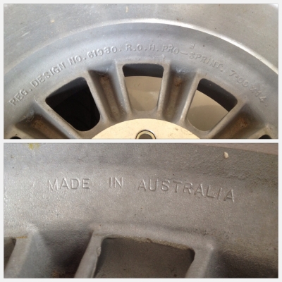 ขายล้อกล้วยแท้ Australia ขอบ 14x7 ET4.5 5/114.3 ล้อใหม่เก่าเก็บมี 1 คู่ สวยครับ