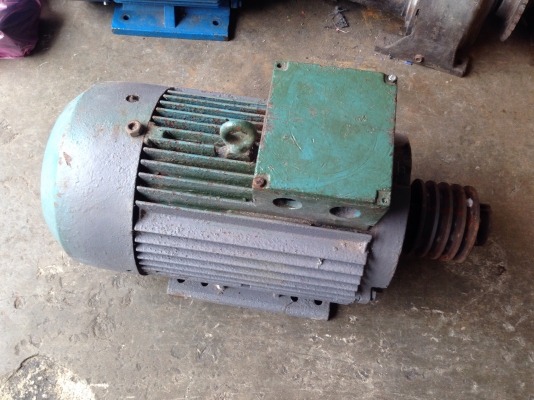 ขายมอเตอร์ MEZ 20 HP. 1450 RPM. 380 V สภาพดี วิ่งนิ่ม เดิมๆไม่เคยพัน พร้อมใช้งาน