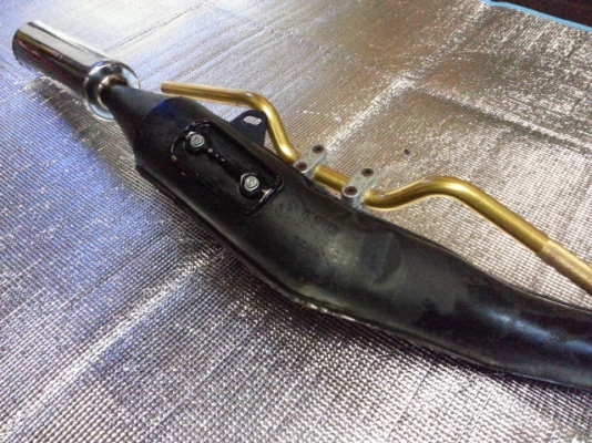 ขายท่อ RXZ สภาพดี แถมแฮนบาร์พร้อมตุ๊กตาแฮนด์