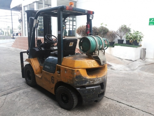 ขายรถฟอร์คลิฟท์มือสอง TOYOTA 2.5 T LPG ราคาถูก สนใจโทร 083 081 2889