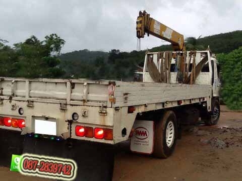 ขาย  รถบรรทุก 6 ล้อ ติดเครน  TADANO ไมล์ 130,370 กม.