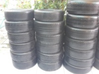 ขายยางเศษขอบ 15,16,17,18 เหมายกกอง  21 เส้น ตกเส้นละ 160 บาท