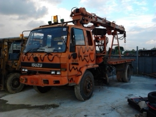 ISUZU ROCKY 6 ล้อ มีสว่านปักเสาไฟฟ้าในตัว ราคา1,200,000บ.