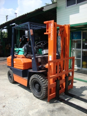 ++++++  ขายด่วน !!!  รถโฟล์คลิฟท์  TOYOTA 5FD25   (รถนอกนำเข้า  ราคาถูก  สภาพดี  พร้อมใช้งาน ) เครื่องยนต์ดีเซล  เสา 3 เมตร  เกียร์ธรรมดา  งา 1,070  มม.  ยางตันใหม่  4  เส้น  *******  สนใจเข้ามาดู มาลองรถก่อนตัดสินใจซื้อ ราคาคุยกันได้ *******